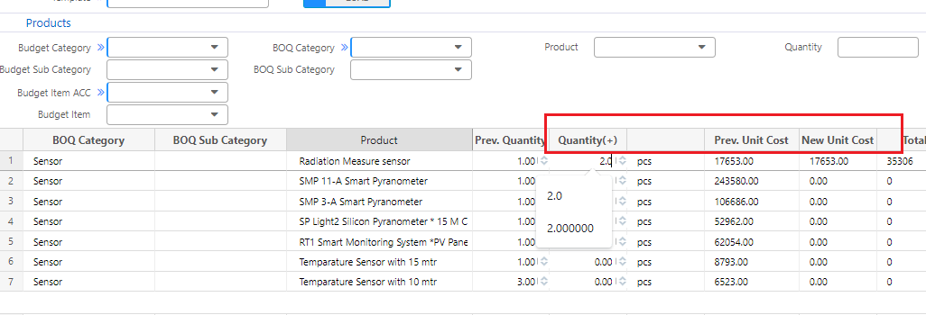 installation and setup of budget module
